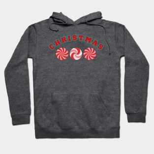 Christmas Team Spirit - Holiday Peppermint Style Hoodie